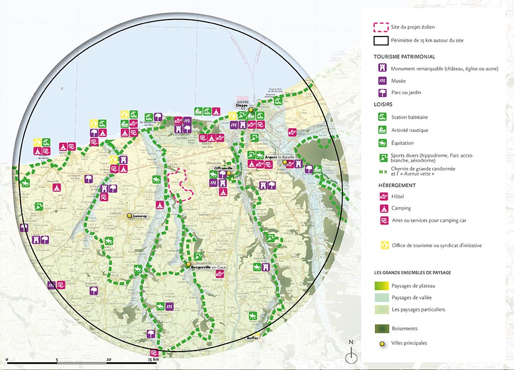 Cartographie des activités de tourisme et de loisirs